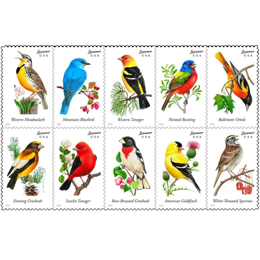 (2014) Songbirds Forever Stamps