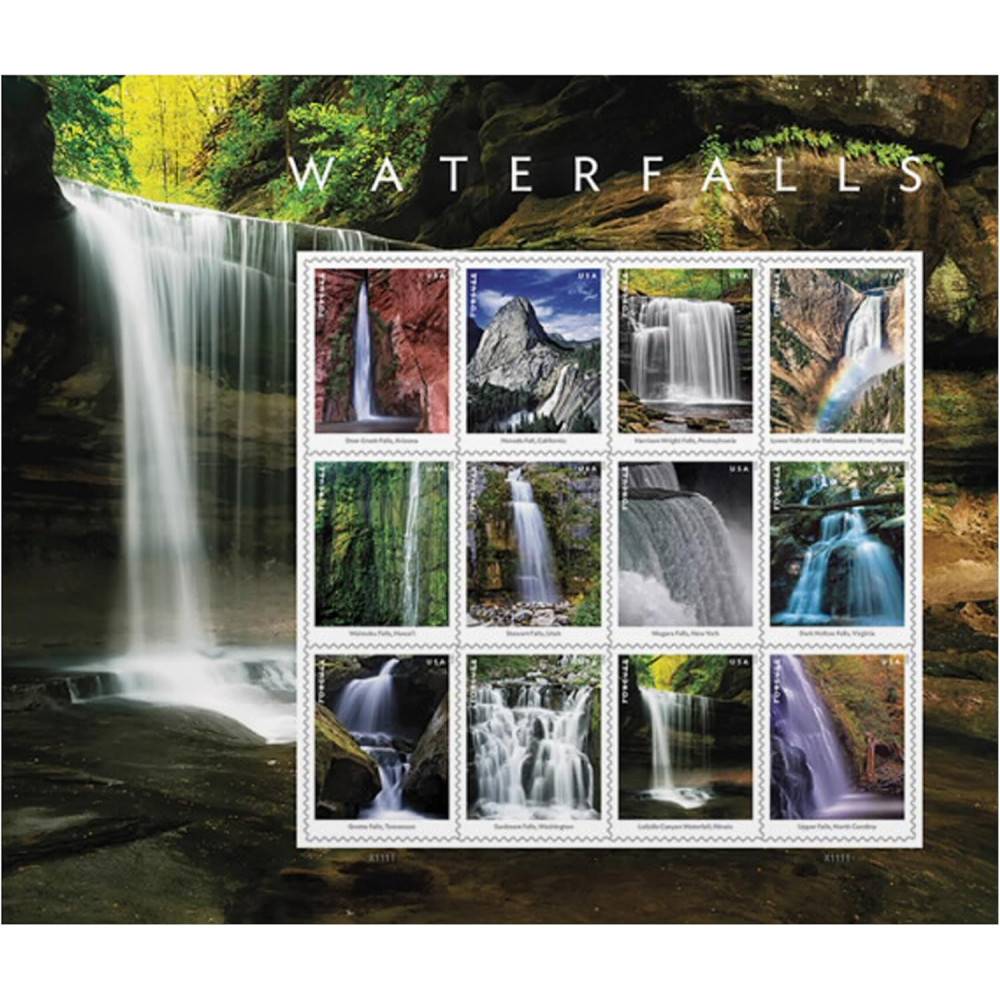 (2023) Waterfalls US Forever First Class Postage Stamps